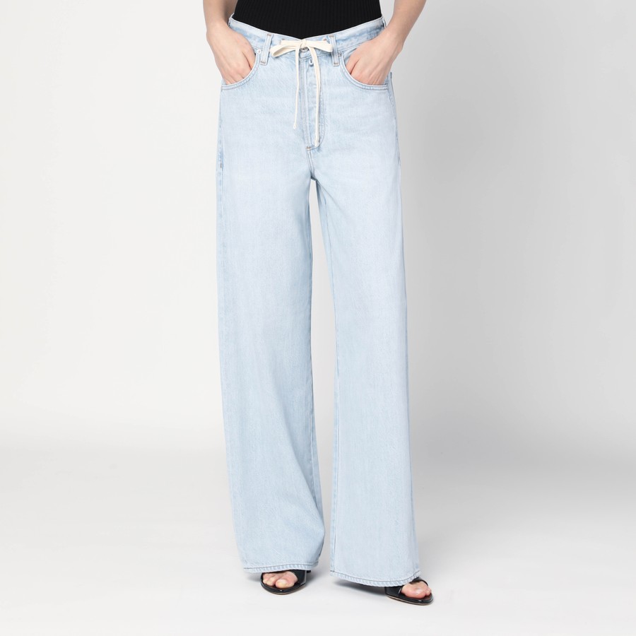 ボトムスその他 Citizens of Humanity Brynn blue jeans with drawstring Citizens of Humanity Brynn Drawstring Wide-Leg Trouser Jeans