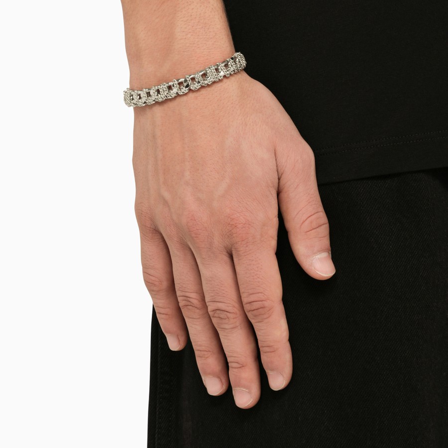 ブレスレット Emanuele Bicocchi Silver 925 Intricate Chain Bracelet Emanuele Bicocchi Men's 925 Intricate Chain Bracelet | ShopSimon