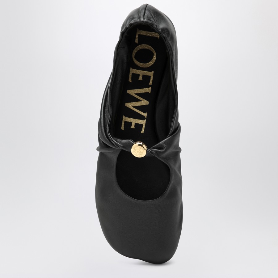 Loewe Black nappa pebble ballerina | TheDoubleF