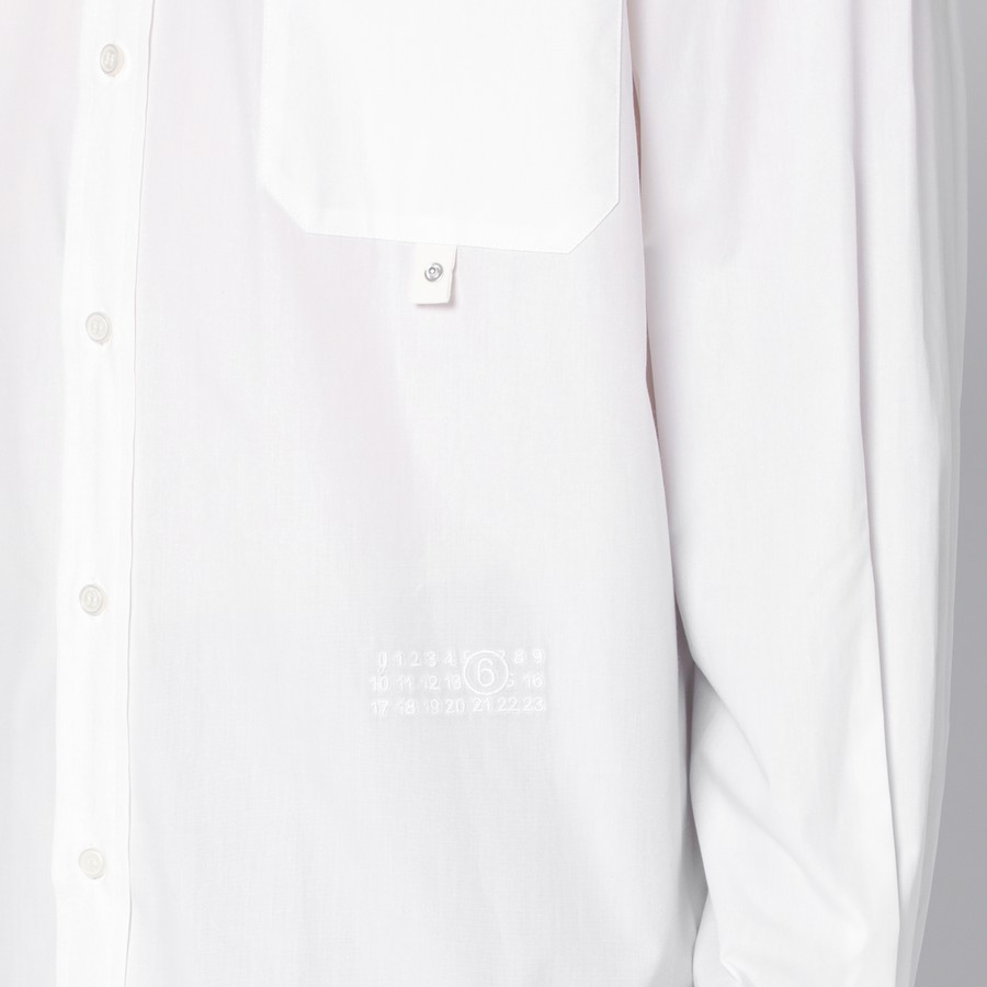 MM6 Maison Margiela White shirt in cotton | TheDoubleF