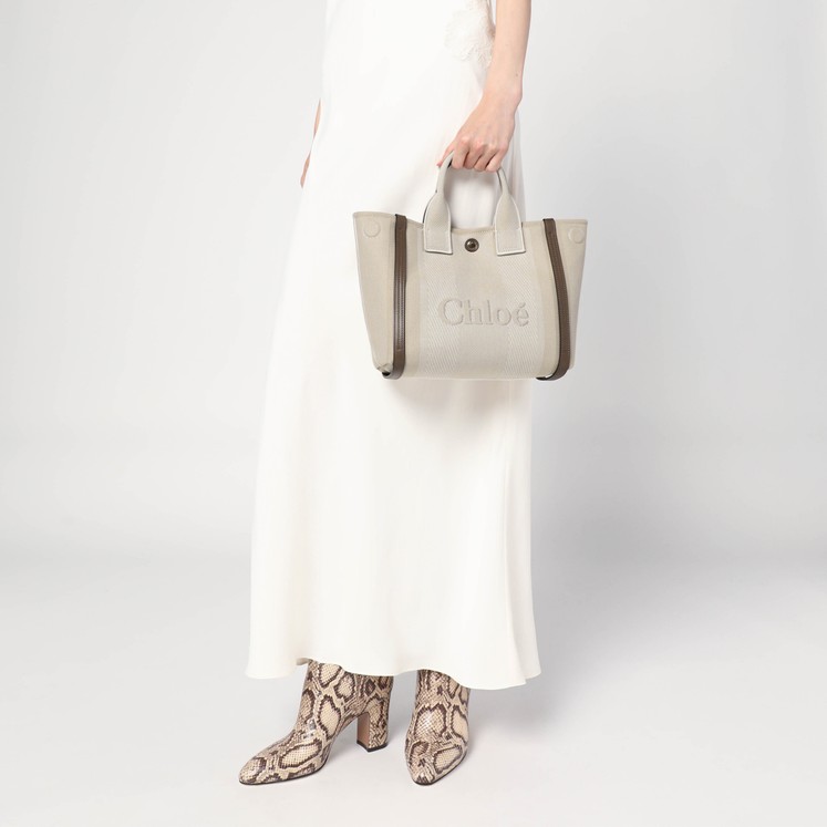Chloé Small Chloé Carry Tote bag in sand colour | TheDoubleF