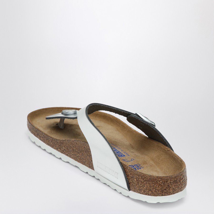 Birkenstock Gizeh Birko-Flor flip-flops silver | TheDoubleF