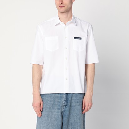 Tシャツ・カットソー DRIES VAN NOTEN Men T Shirts 211091600 001 WHITE Dries Van Noten White oversized cotton T-shirt | TheDoubleF