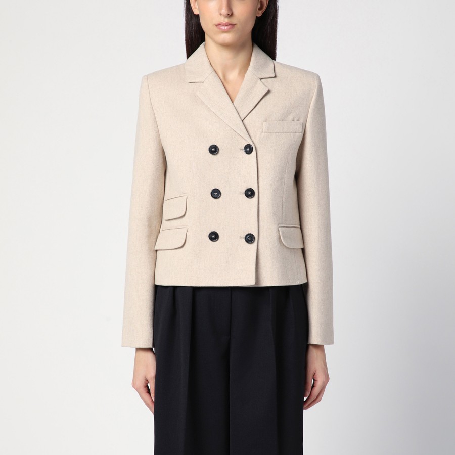 ジャケット the garment Mille beige double-breasted jacket the garment Mille beige double-breasted jacket | TheDoubleF