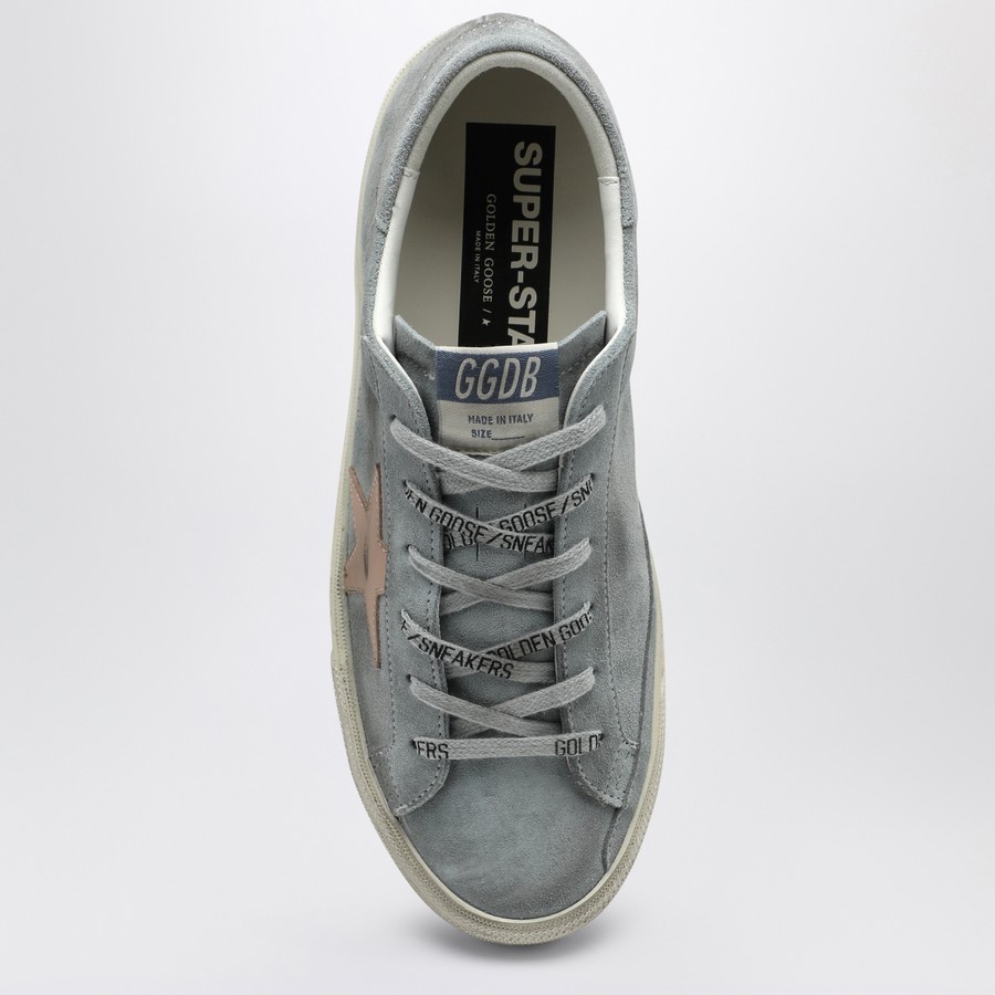 Golden Goose Grey suede Super-star low-top sneaker | TheDoubleF