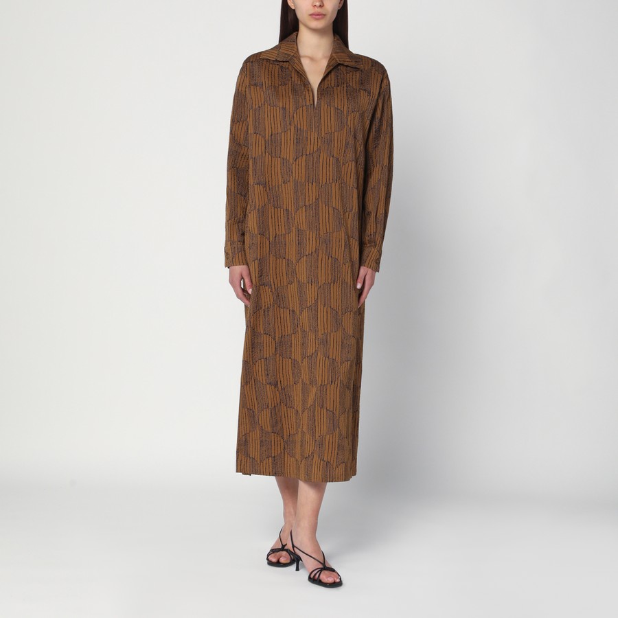 ワンピース MAX MARA OLIVE GREEN SHIRT DRESS IN COTTON Max Mara Olive green shirt dress in cotton | TheDoubleF
