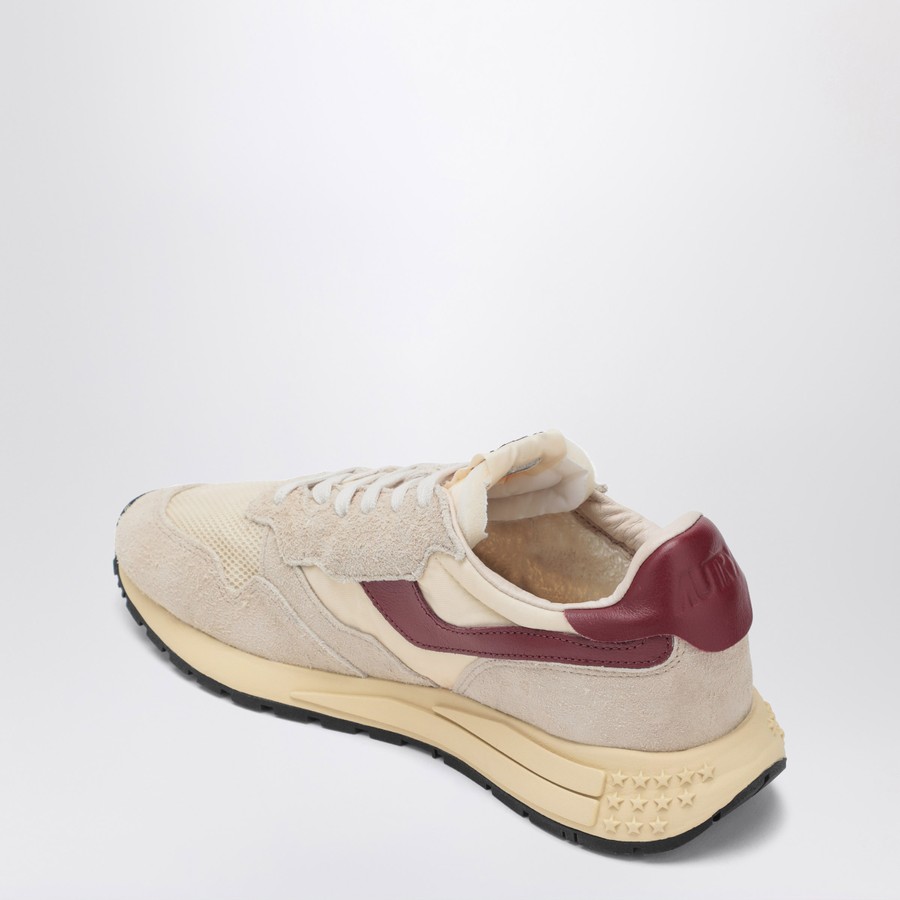 AUTRY Sneakers Reelwind Low ecrù/bordeaux | TheDoubleF