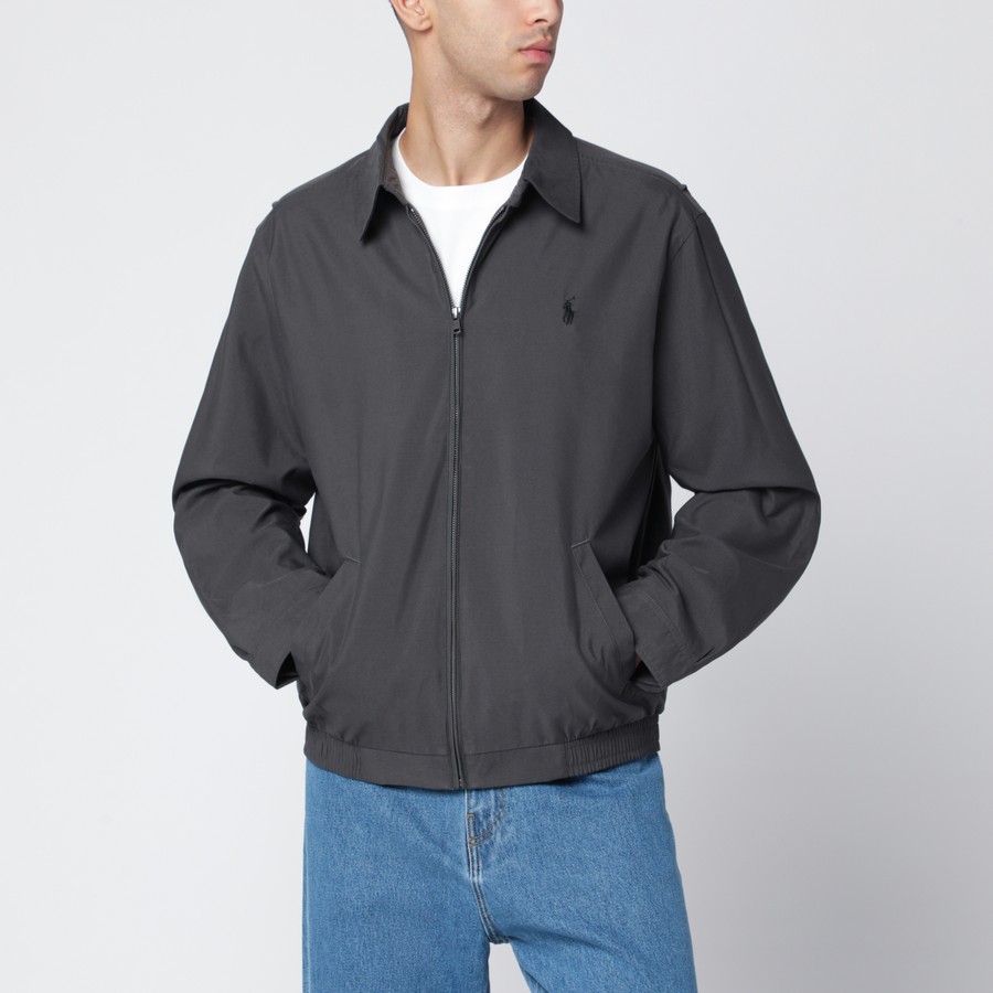 Polo by Ralph Lauren ダークグレー ジャケット Polo Ralph Lauren Dark grey zip-up shirt jacket | TheDoubleF