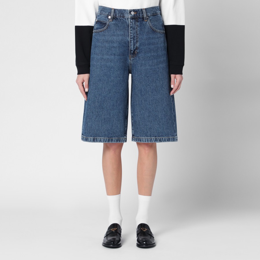 ショートパンツ Frame Blue bermuda shorts in regenerated denim Frame Blue bermuda shorts in regenerated denim | TheDoubleF