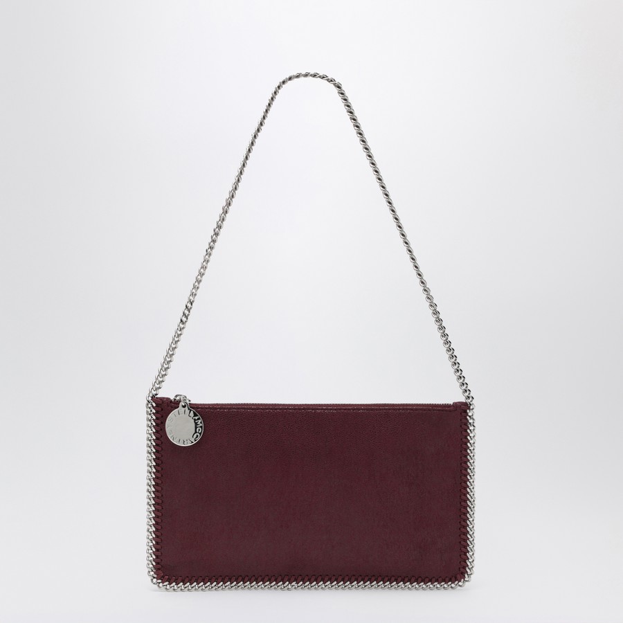 Stella McCartney Falabella Plum coloured clutched shoulder