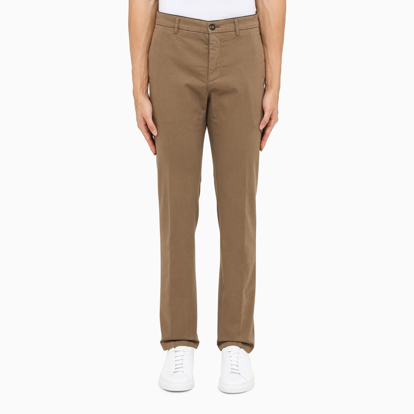 Department 5 Caramelcoloured cotton chino trousers TheDoubleF