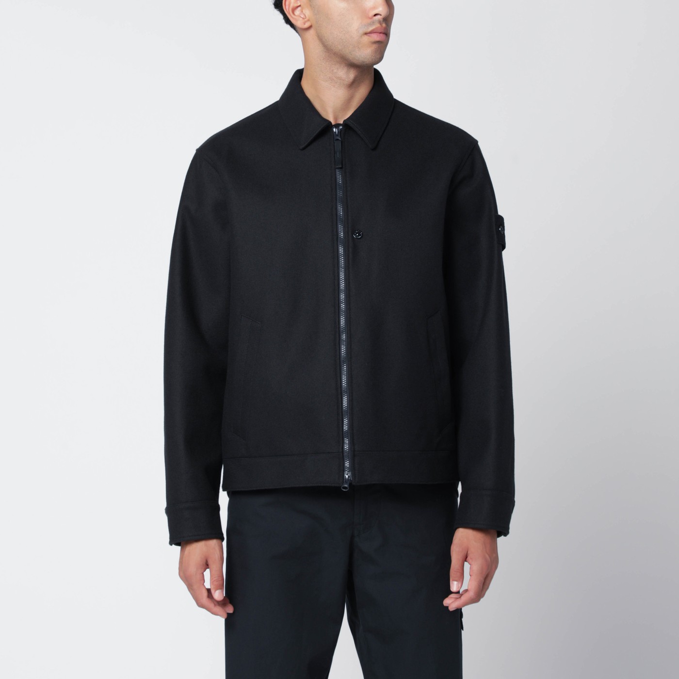 Camicia Ferragamo Abiti Uomo Stone Island Giacca Camicia Blu Navy