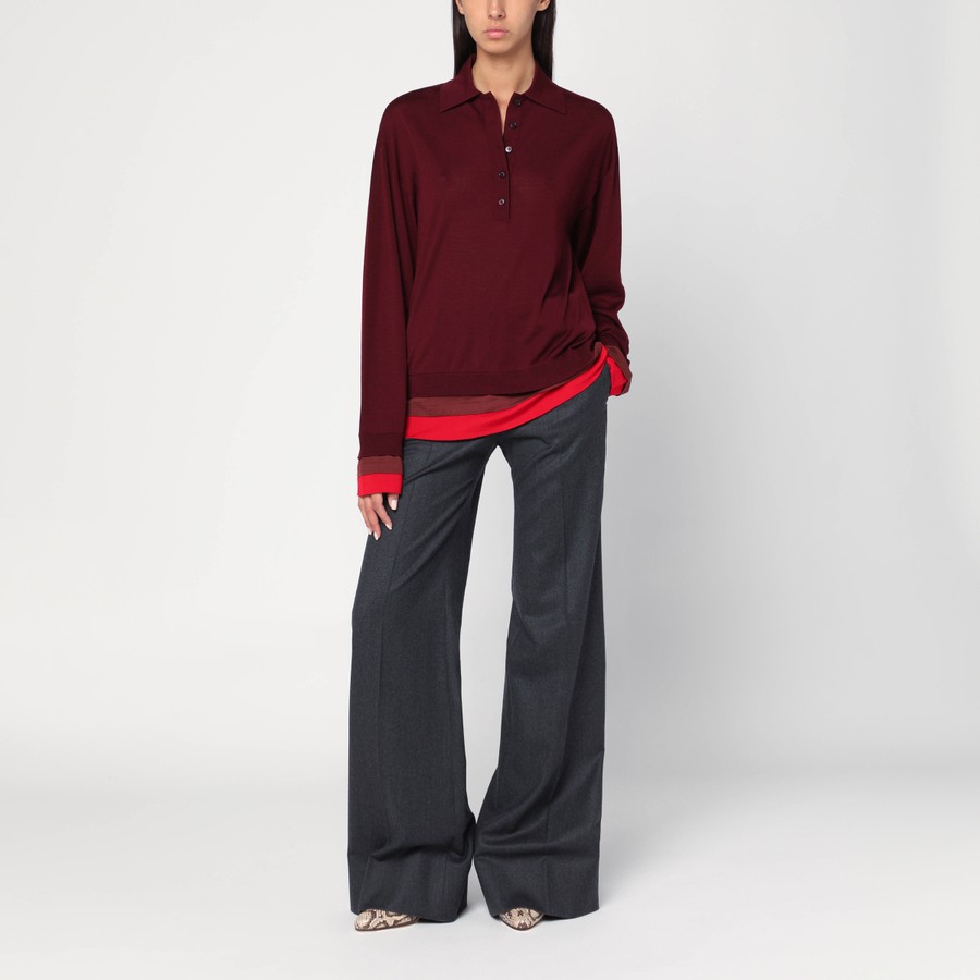 パンツ STELLA MCCARTNEY WIDE GREY WOOL TROUSERS Stella McCartney Wide grey wool trousers | TheDoubleF