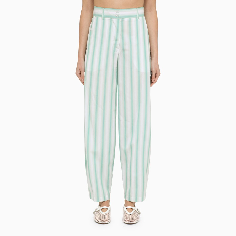 ボトムスその他 Margaux Lonnberg Beatty striped cotton trousers Margaux Lönnberg Women's Beatty Striped Cotton Trousers