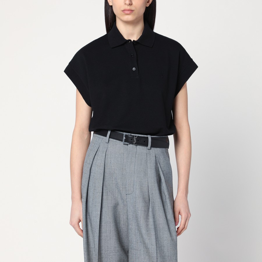 Tシャツ・カットソー Saint Laurent SS25 POLO CASSANDRA (824091Y37HC 1000) CASSANDRE polo in piqué | Saint Laurent | YSL US