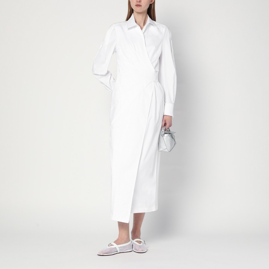 Max Mara White shirt dress in cotton twill | TheDoubleF