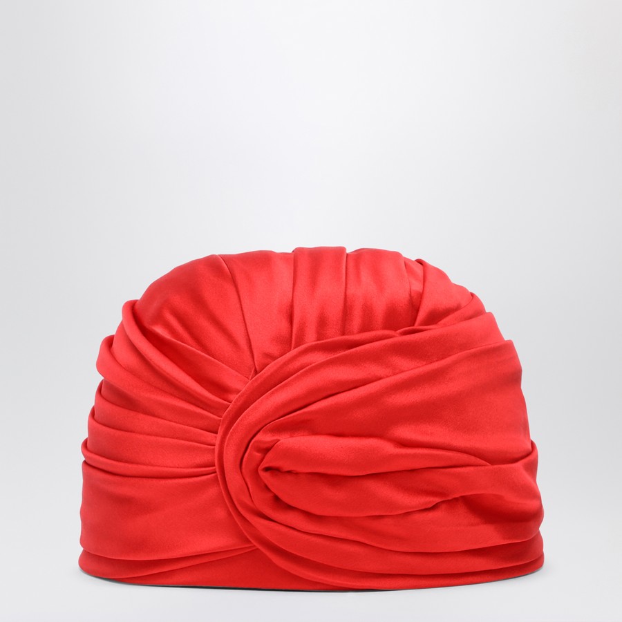 Valentino Garavani Red silk turban | TheDoubleF