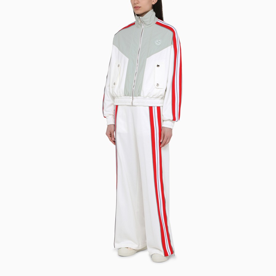 パンツ GUCCI White/grey jogging trousers in technical jersey GUCCI White/grey jogging trousers in technical jersey
