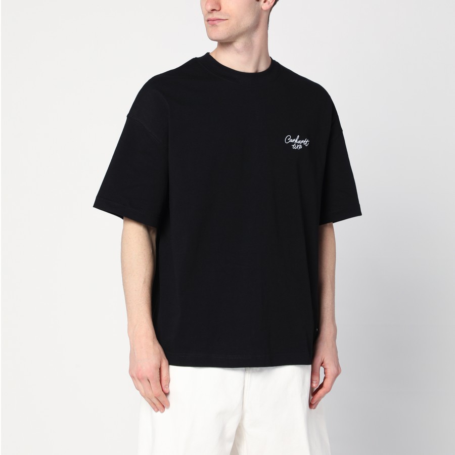 Carhartt WIP S/S Signature Script T-Shirt Black | TheDoubleF
