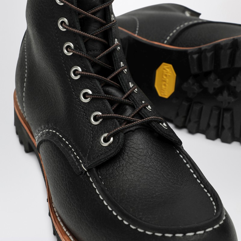 Redwing Roughneck Derby In Black Leather In Black
