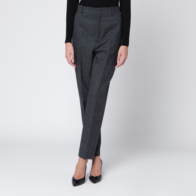 Grey wool trousers