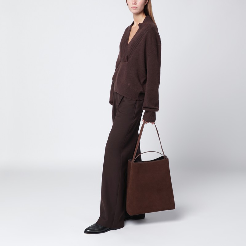 Aesther Ekme Cacao Colored Suede Bag In Brown