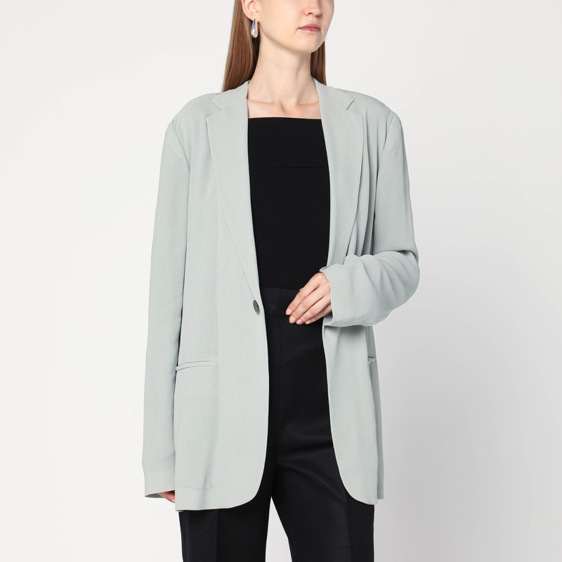 Single-breasted Ice-colored jacket