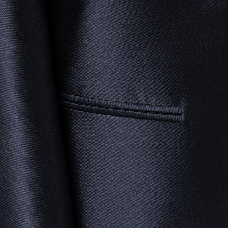 Alberta Ferretti Single-breasted Jacket In Glossy Silk-blend Satin Women In Blue