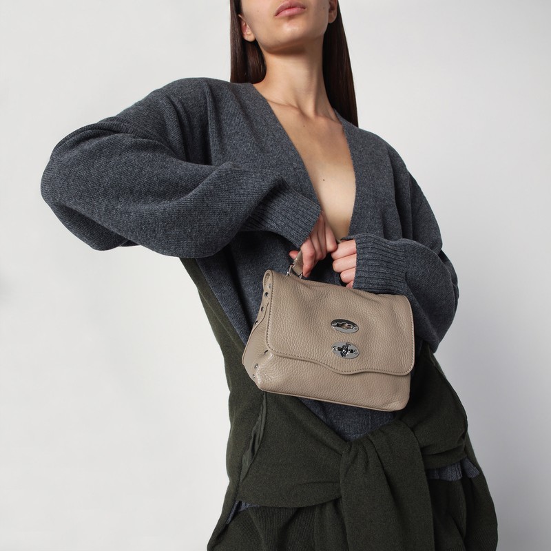 Zanellato Baby Postina Twist-lock Messenger Bag In Gray
