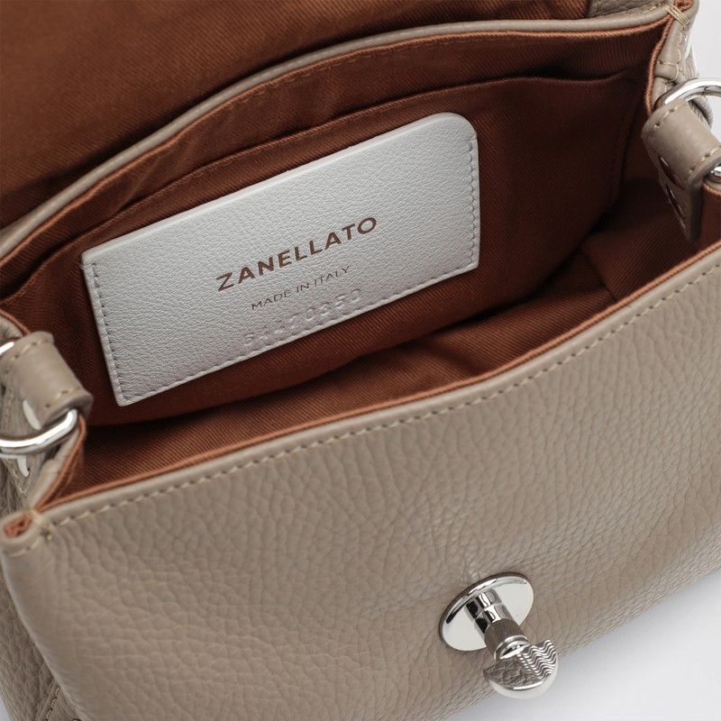 Zanellato Baby Postina Twist-lock Messenger Bag In Gray