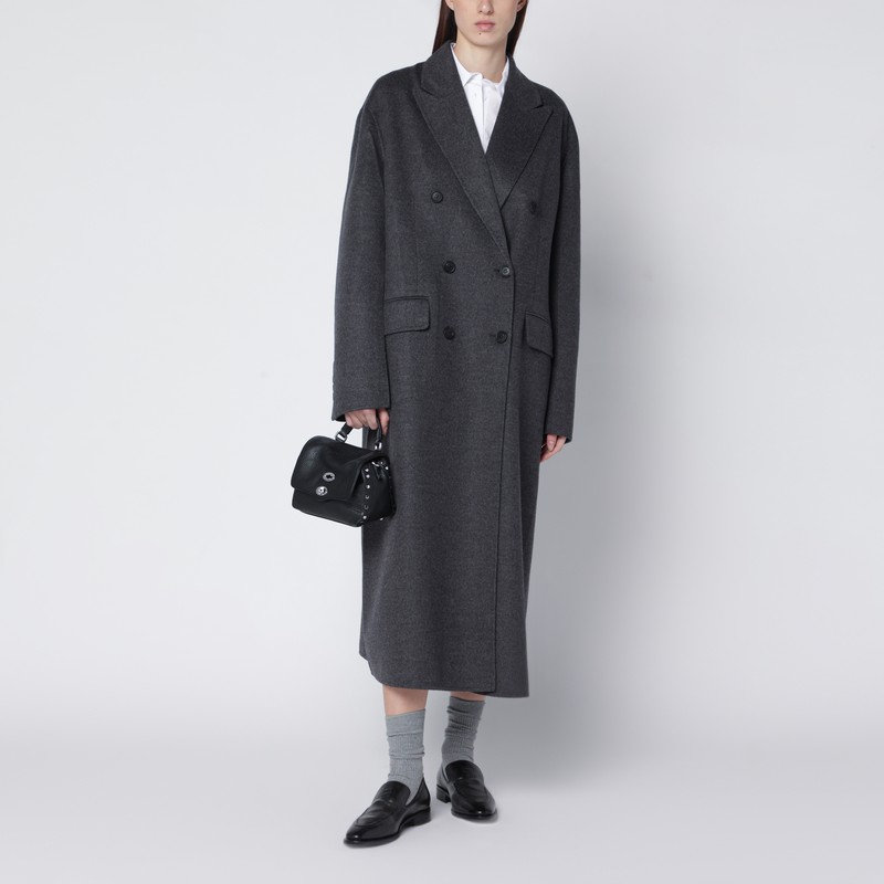 Zanellato Small Postina Smooth Leather Shoulder Bag In Black