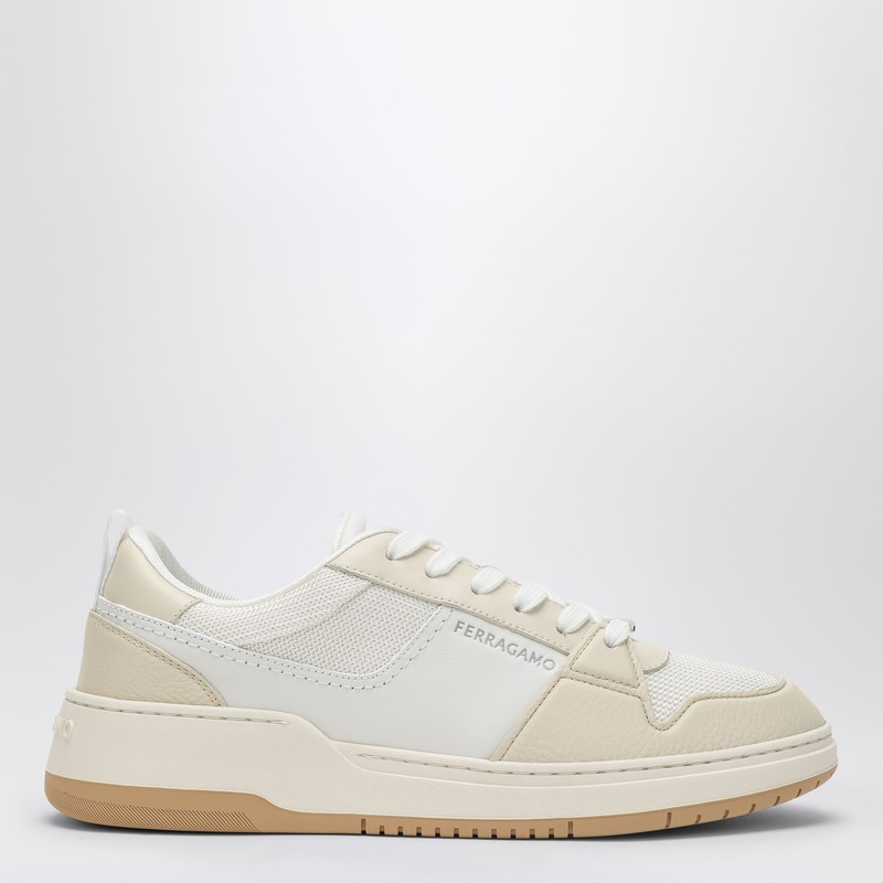 Low white leather trainer - Ferragamo - Modalova