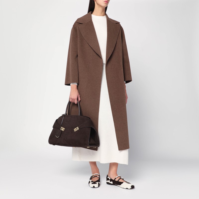 Ferragamo Hug L Soft Tote Bag In Brown