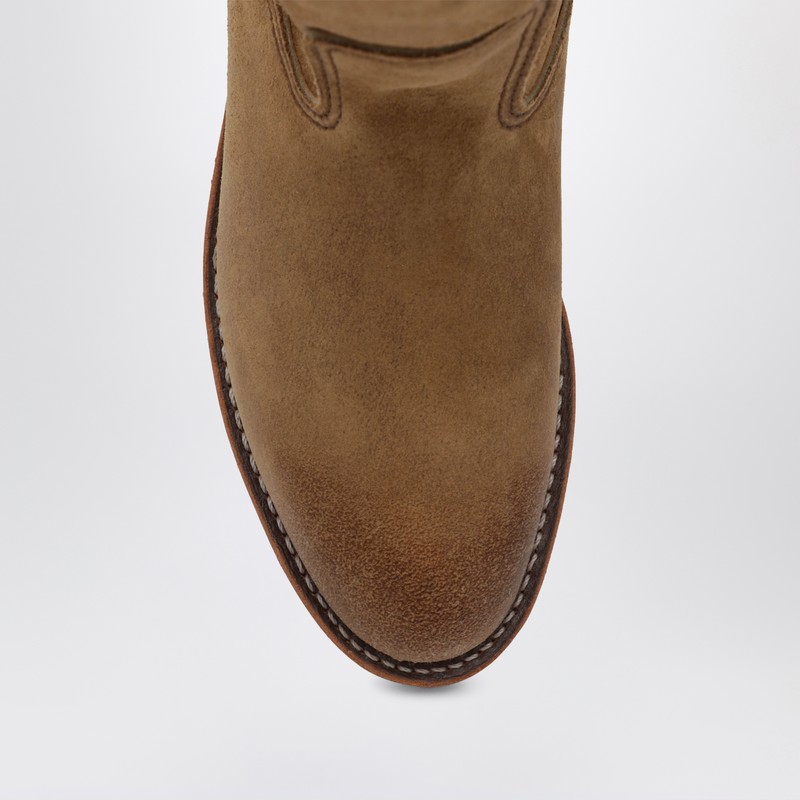 Redwing Pecos Boots In Beige Suede In Neutral