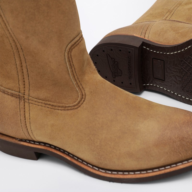 Redwing Pecos Boots In Beige Suede In Neutral