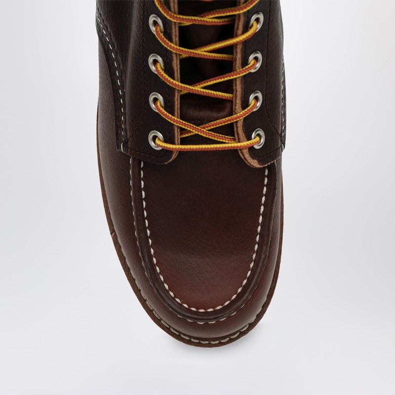 Redwing Classic Moc Brown Leather Boot In Brown