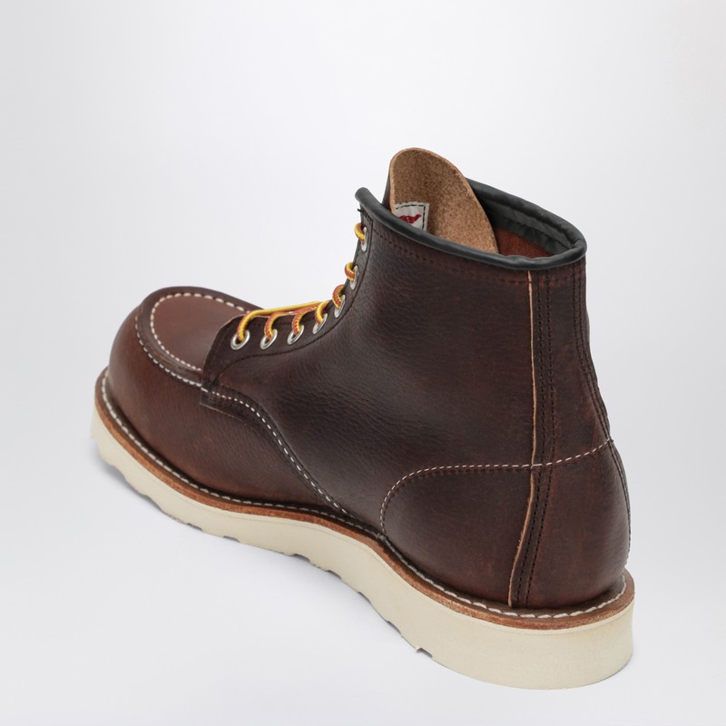 Redwing Classic Moc Brown Leather Boot In Brown