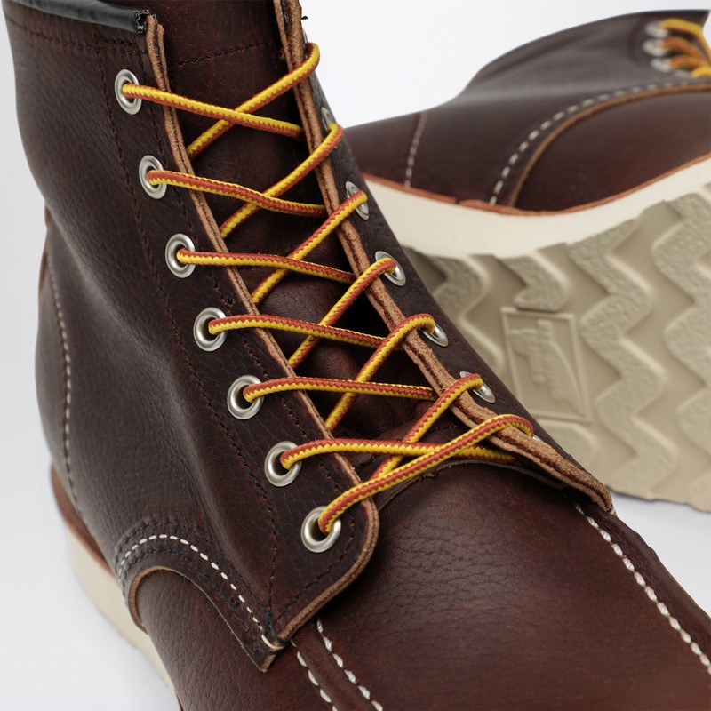 Redwing Classic Moc Brown Leather Boot In Brown