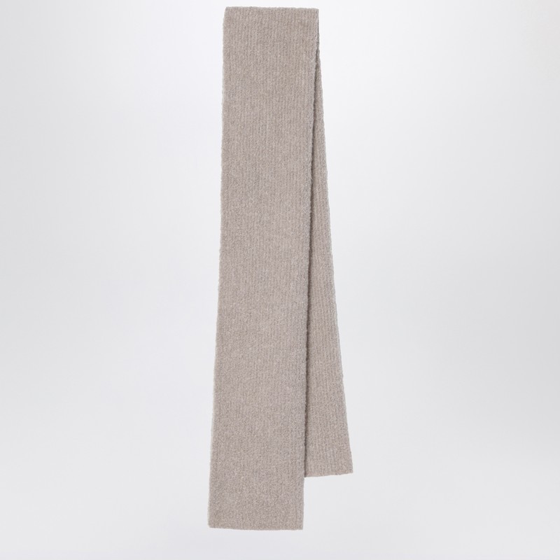 The Row Beige Luthgard Scarf In Cashmere And Silk Blend In Neutral