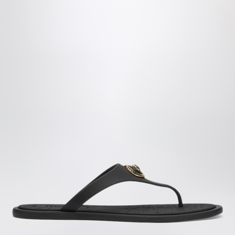 Black Alia rubber sandals