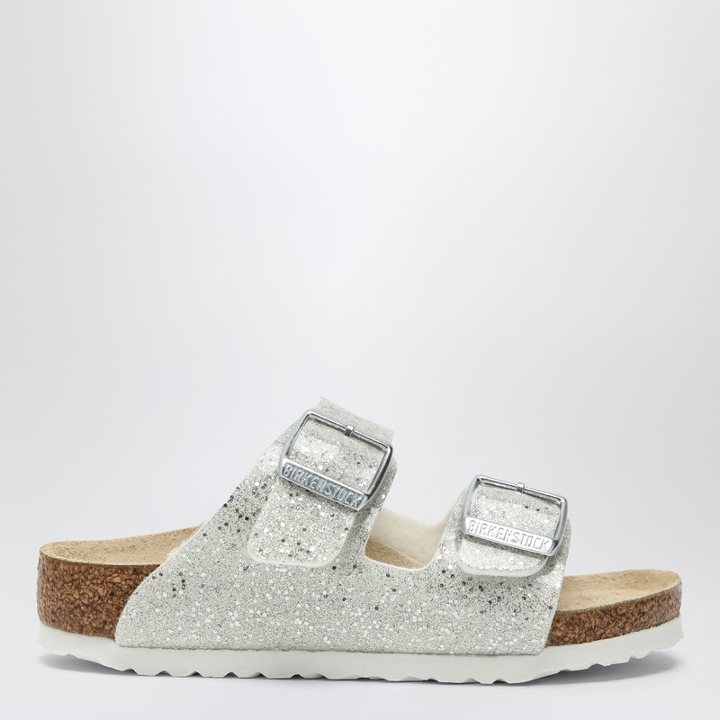 Birkenstock Slide Arizona Cosmic Sparkle White In White