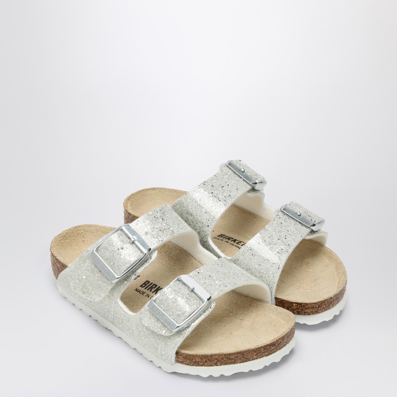 Birkenstock Slide Arizona Cosmic Sparkle White In White