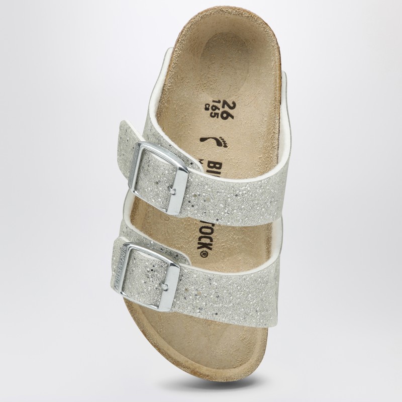 Birkenstock Slide Arizona Cosmic Sparkle White In White