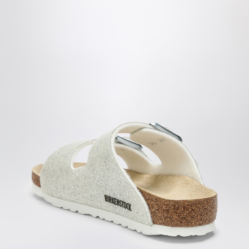 Birkenstock Slide Arizona Cosmic Sparkle White In White