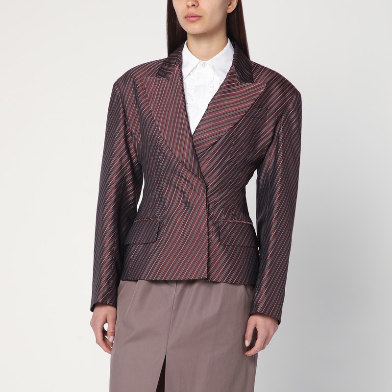 Striped jacket with padded balls - Dries Van Noten - Modalova