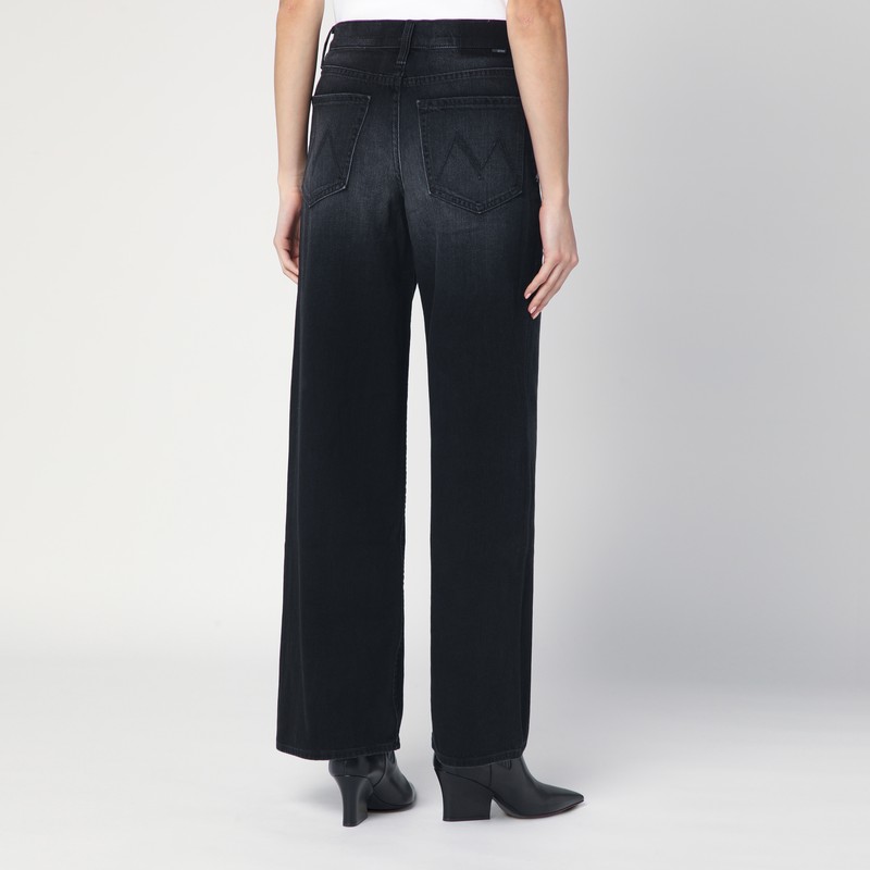 Mother Faded Black Jeans The Spinner In Black