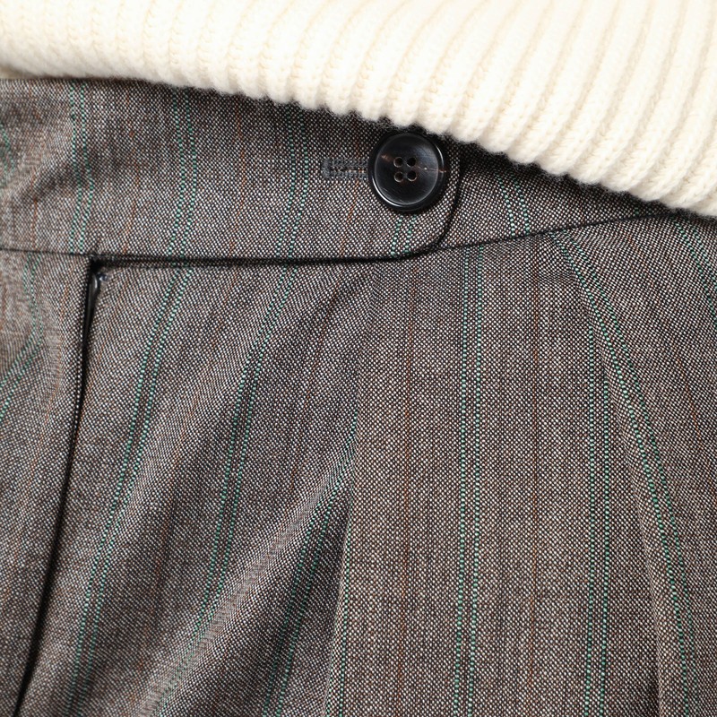 Dries Van Noten Wide Gray Wool Palazzo Pants In Gray