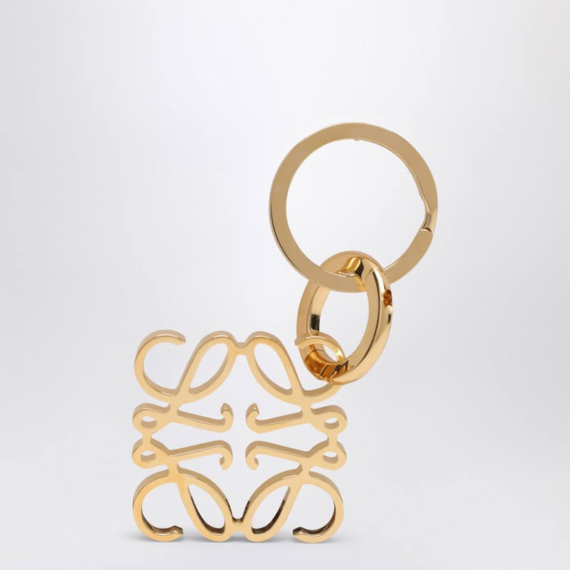 Loewe Anagram Golden Keychain Women In Gold