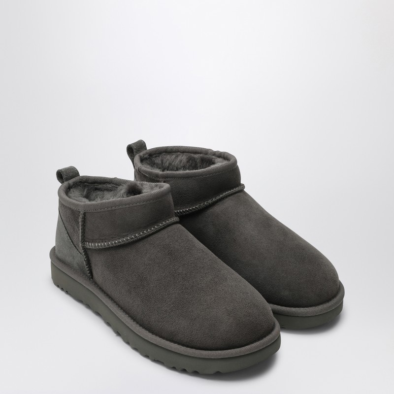 Ugg Classic Ultra Mini Grey Boot In Gray