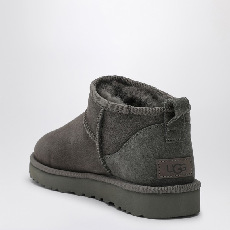 Ugg Classic Ultra Mini Grey Boot In Gray